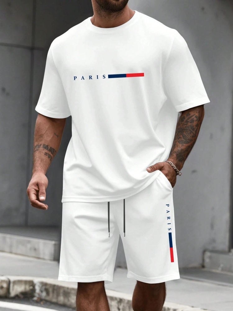 Men's Tracksuit 2 Piece ​O-nec - Summer Clothing Plus Size review and price