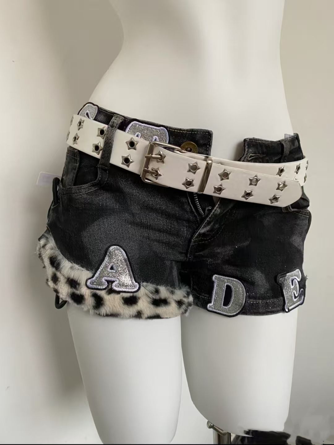 Y2k Embroidered Patch Denim Sh - Summer Clothing Girl review and price